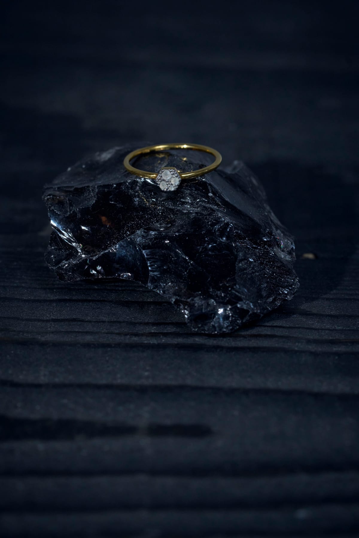 UNICA -Moon Stone- (SV925,18K plating)