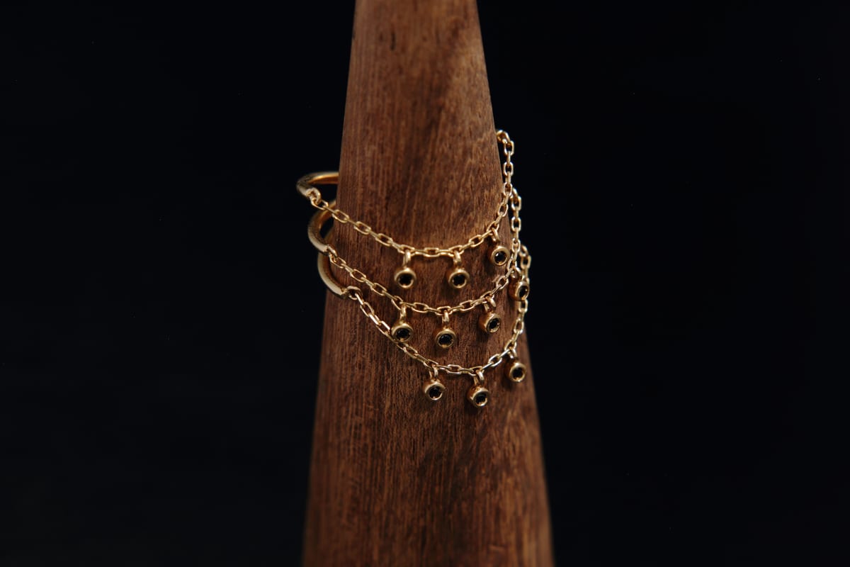 SOURCE LINE BLACK DIAMOND RING